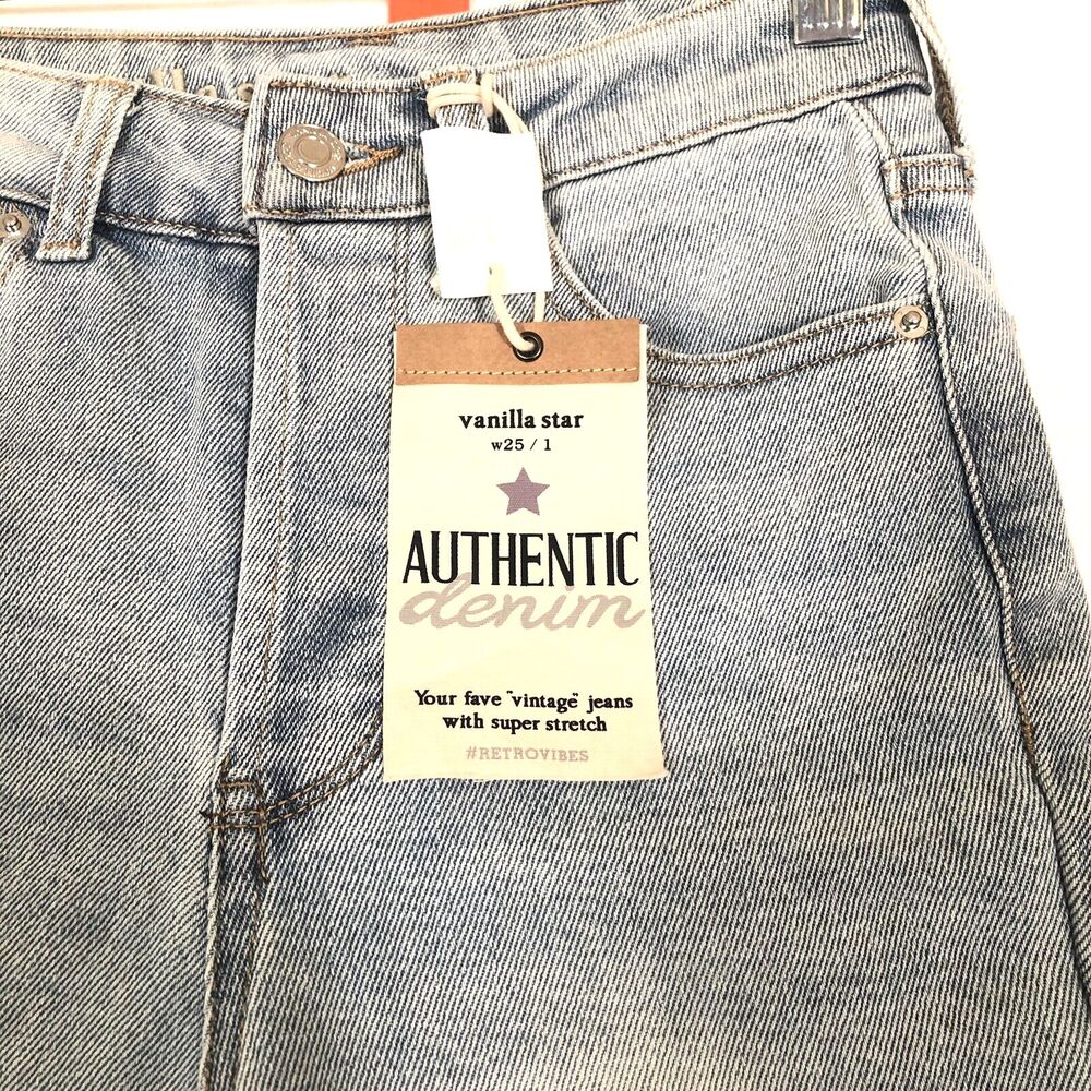 Vanilla Star Womens Size 28 Super Hi Rise Skinny Stretch Denim Barely Boot Jeans